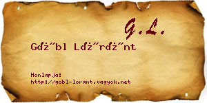 Göbl Lóránt névjegykártya